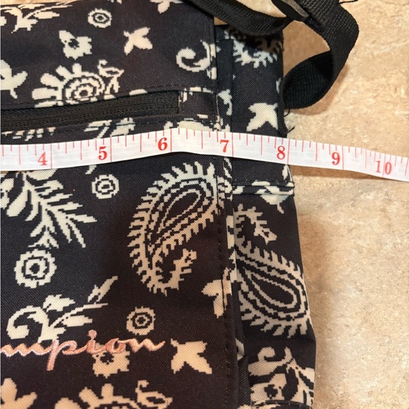Champion Black and White Floral Crossbody Bag - Picture 15 of 16